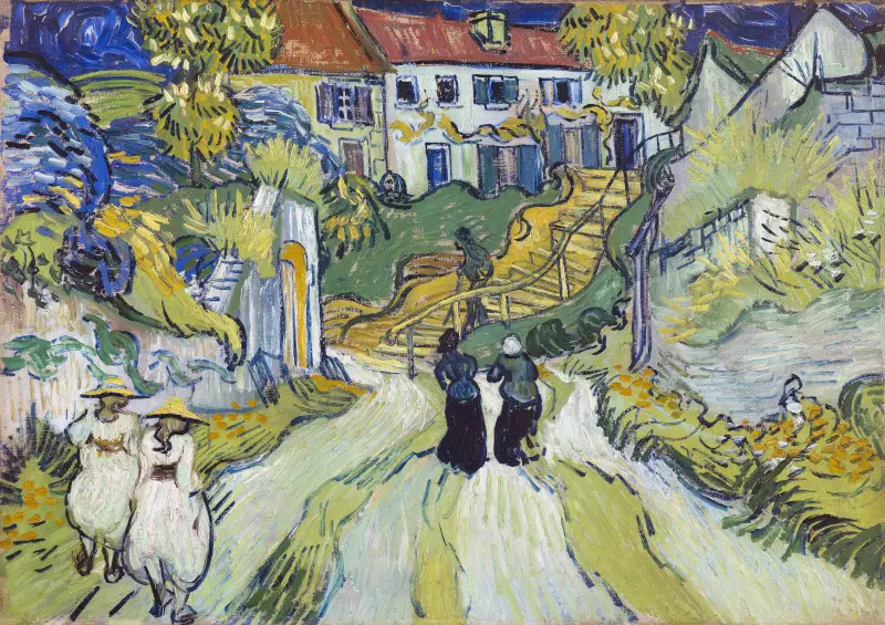 Vincent van Gogh's Stairway at Auvers